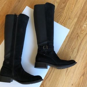 Excellent condition Aquatalia tall boots in waterproof suede